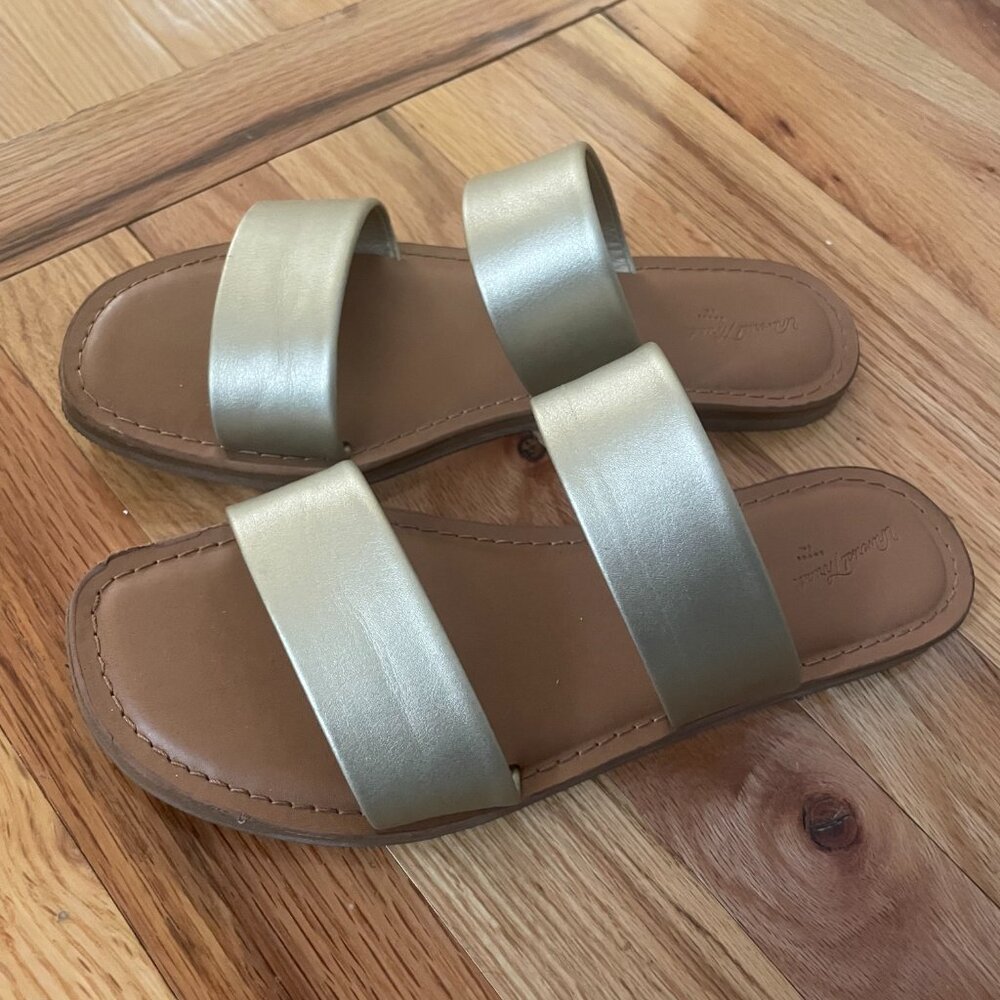 Target Gold/Brown Dora Footbed Sandals